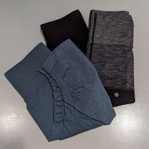 Lululemon High Rise Crop Leggings Set
